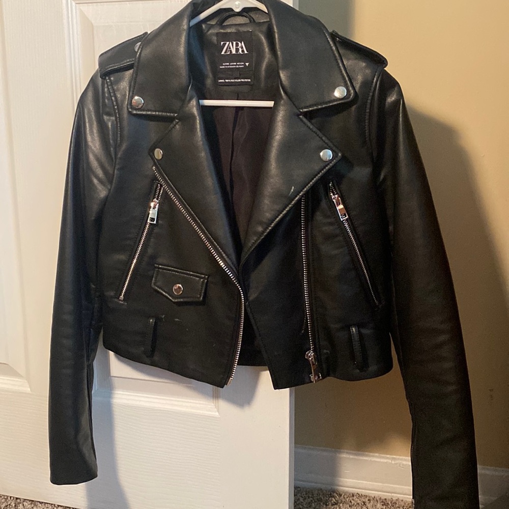 Zara leather jacket
